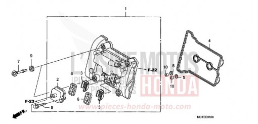 COUVERCLE DE CULASSE FJS600A7 de 2007